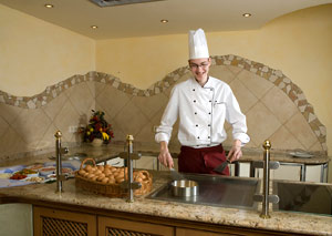 individual preparation of your favourite omelette