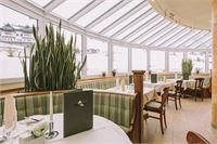 Beautiful dining room at Hotel Montana